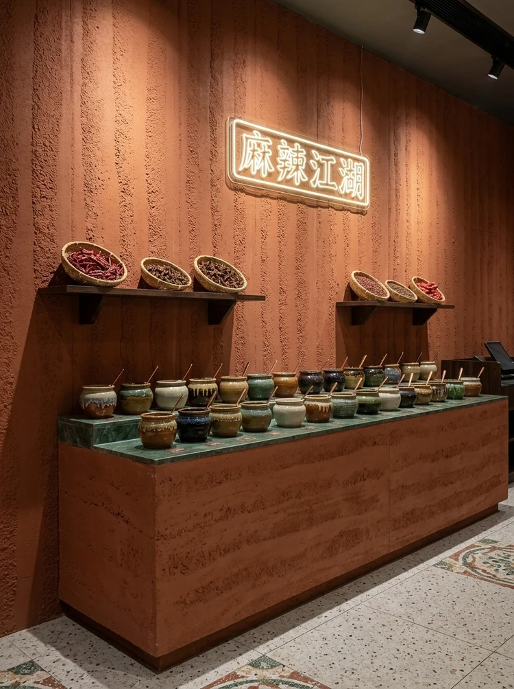 clean_火锅店红色夯土板7