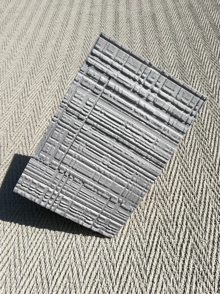 白色锯木板柔性石材