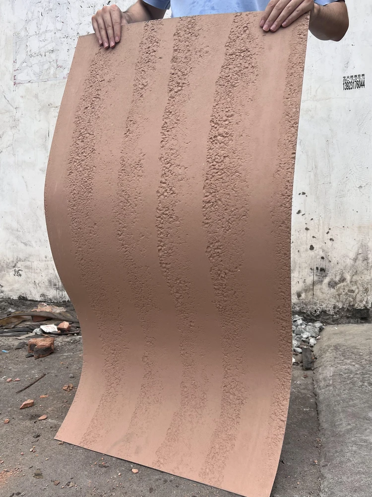 高原黄粗夯土柔性石材