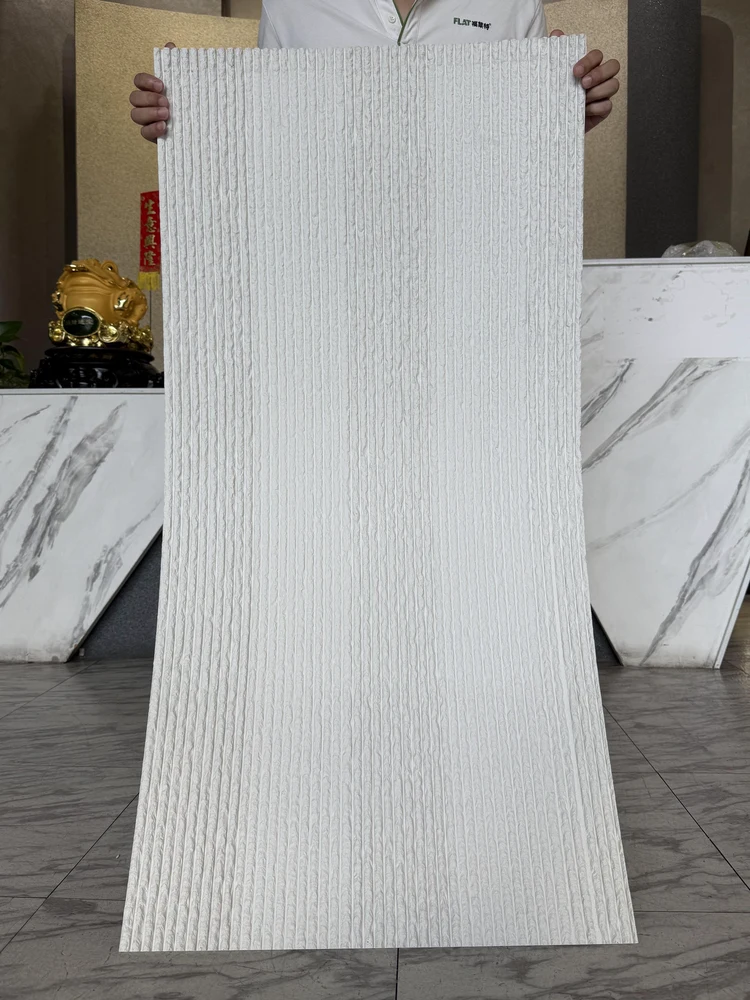 浅灰纯色阿曼线石柔性石材