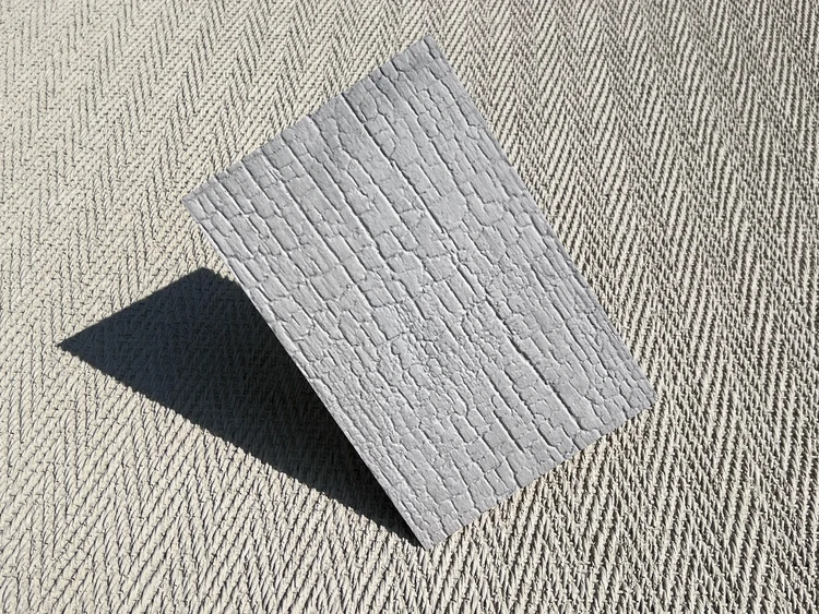 白色碳烧木柔性石材
