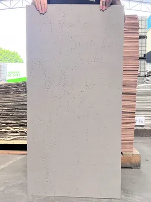 灰色纯色洞石柔性石材