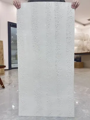 白色纯色粗夯土柔性石材
