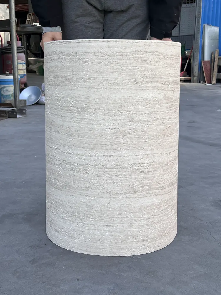 罗维纳浅棕洞石柔性石材