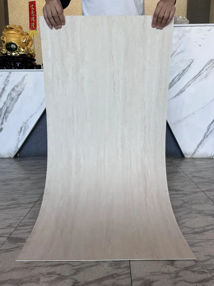 朱砂流纹洞石柔性石材