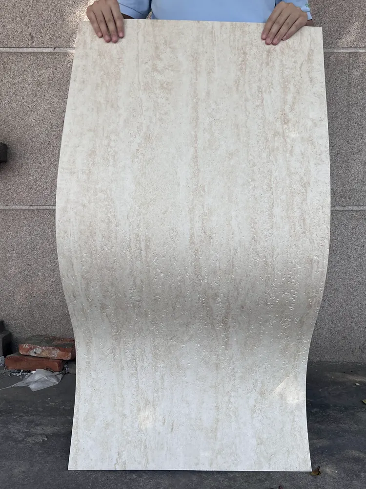 波罗蜜米白洞石柔性石材