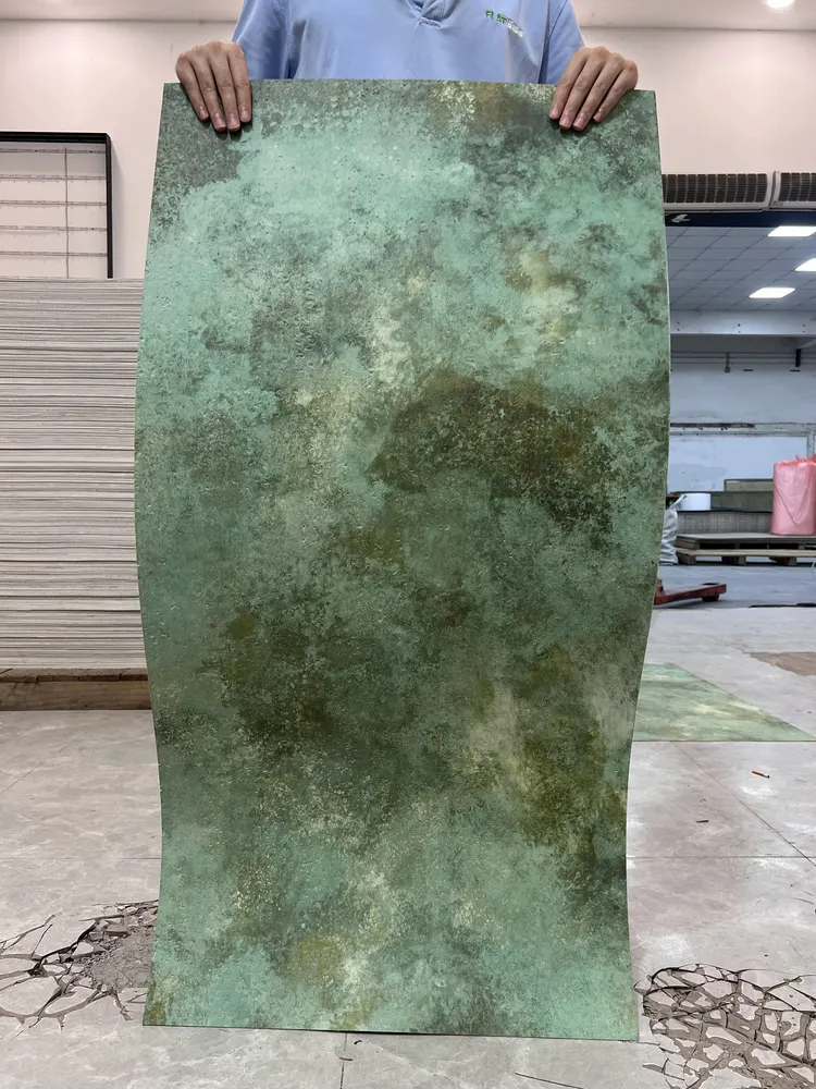 火山绿洞石柔性石材