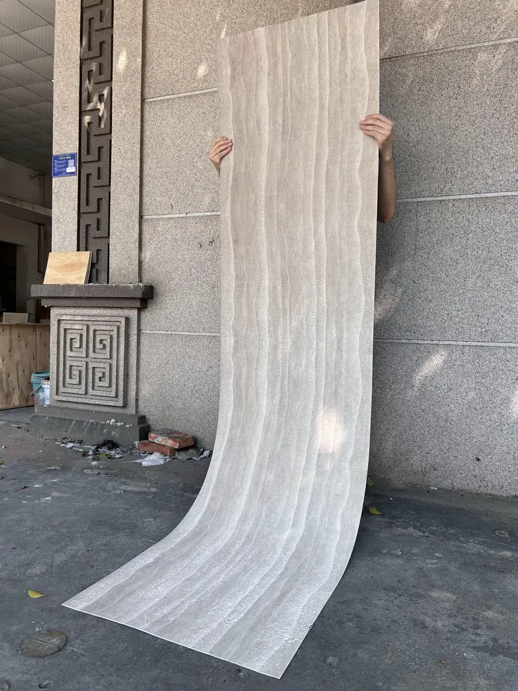 玛瑙灰粗夯土柔性石材