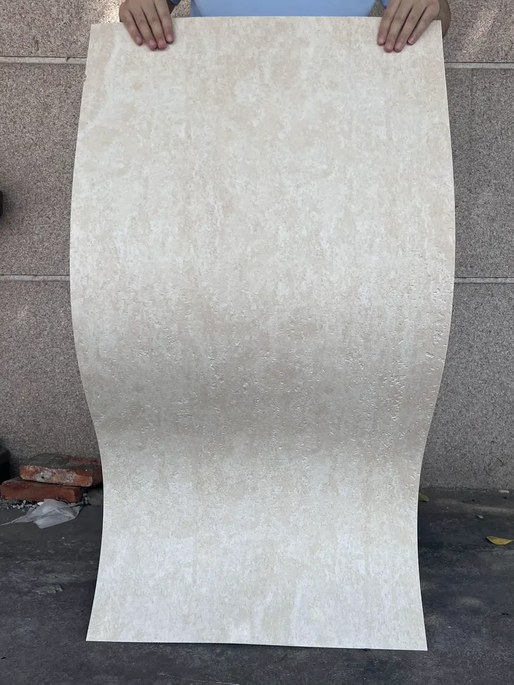 线画黄洞石柔性石材