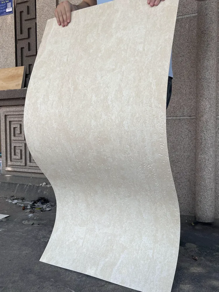 线画黄洞石柔性石材