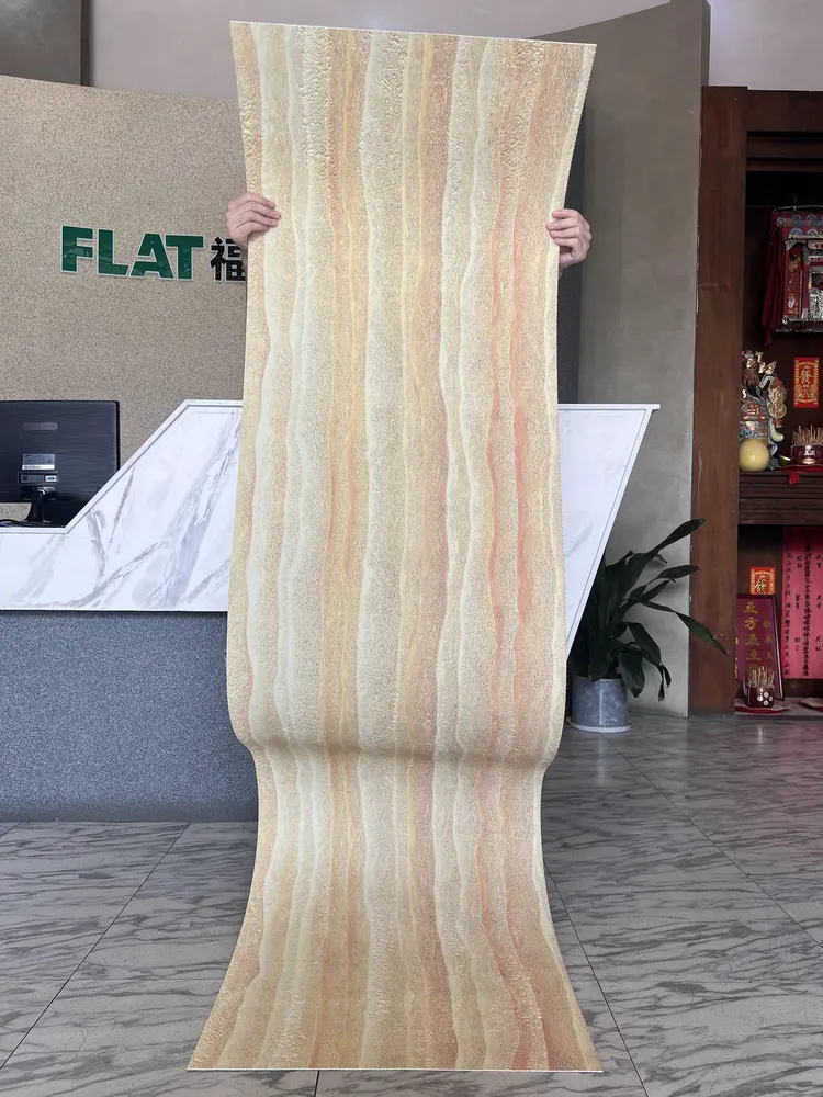 琉璃黄粗夯土柔性石材