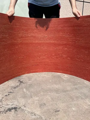 红洞洞石柔性石材