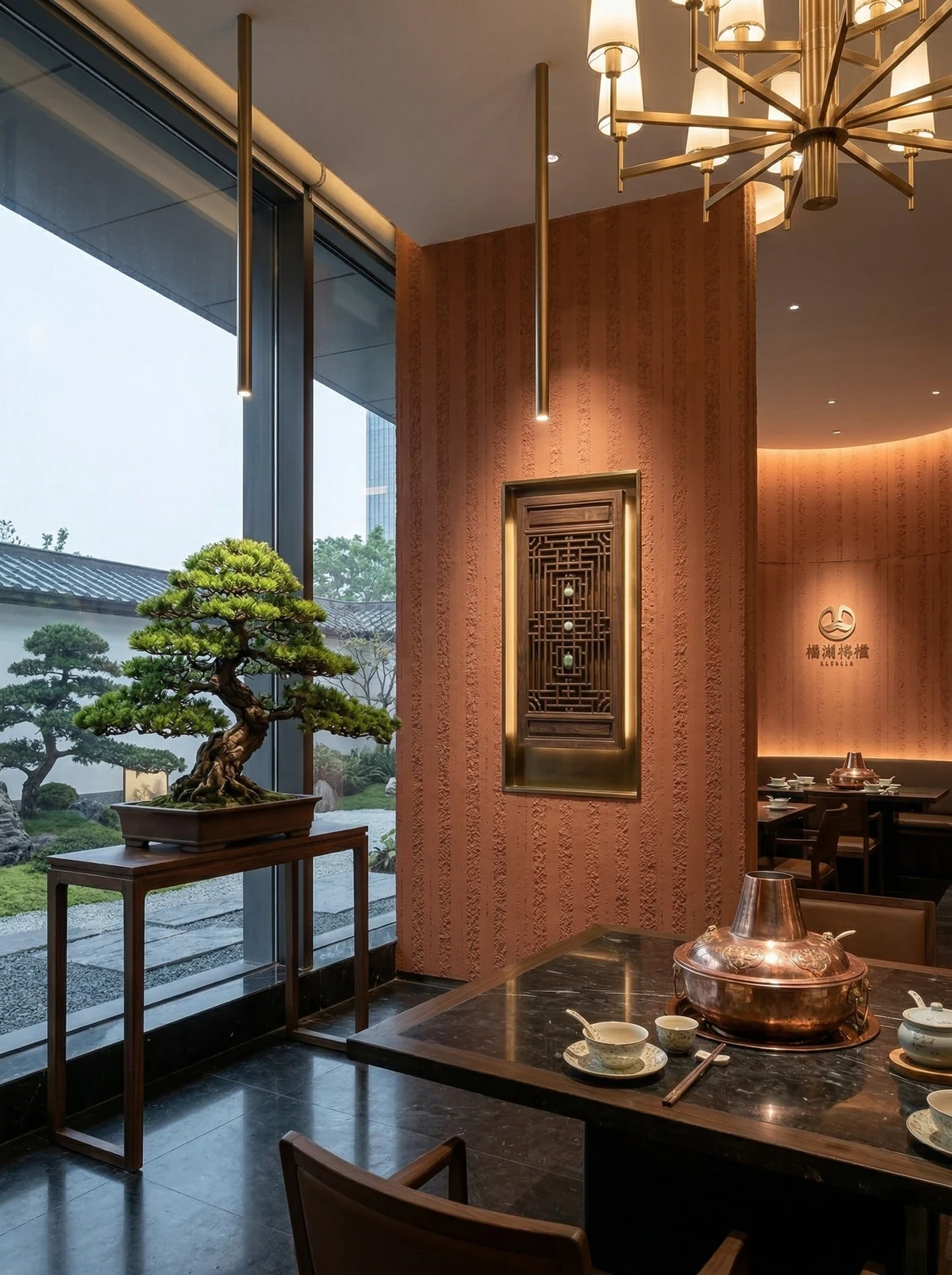 火锅店-夯土板-柔性石材12