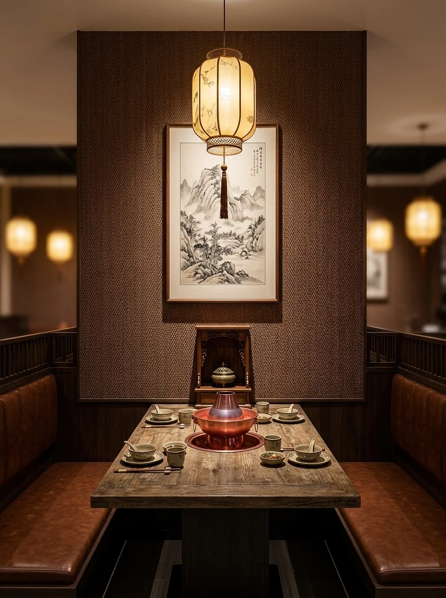 麻编软石上墙效果-火锅店墙面装修材料推荐-麻编软石10