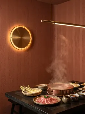 夯土板火锅店-柔性石材