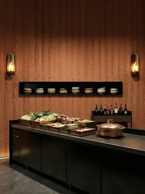 火锅店-夯土板-柔性石材